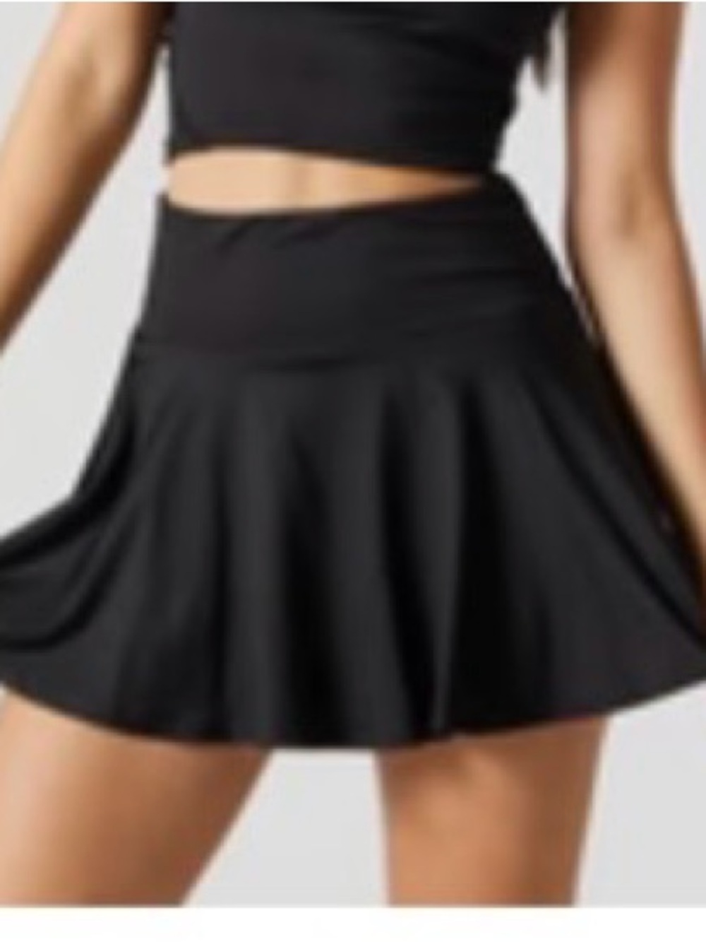 Refuge Black Flared Women's tennis Skort size Medium